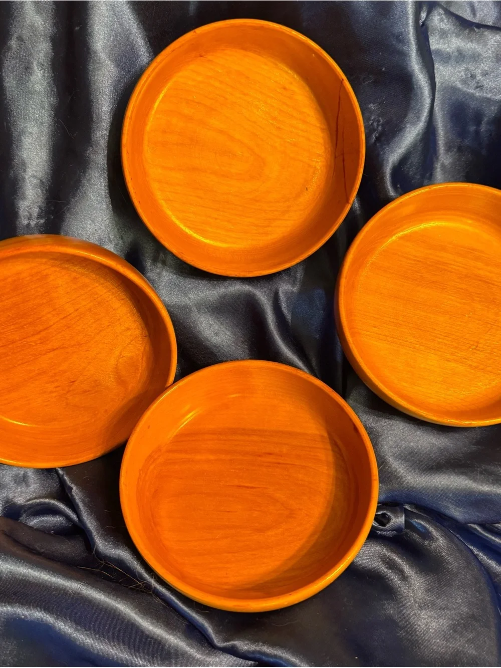 1950’s era Wooden Salad Bowls. Set of 4 . Wolverine Dowel Works Michigan. 821